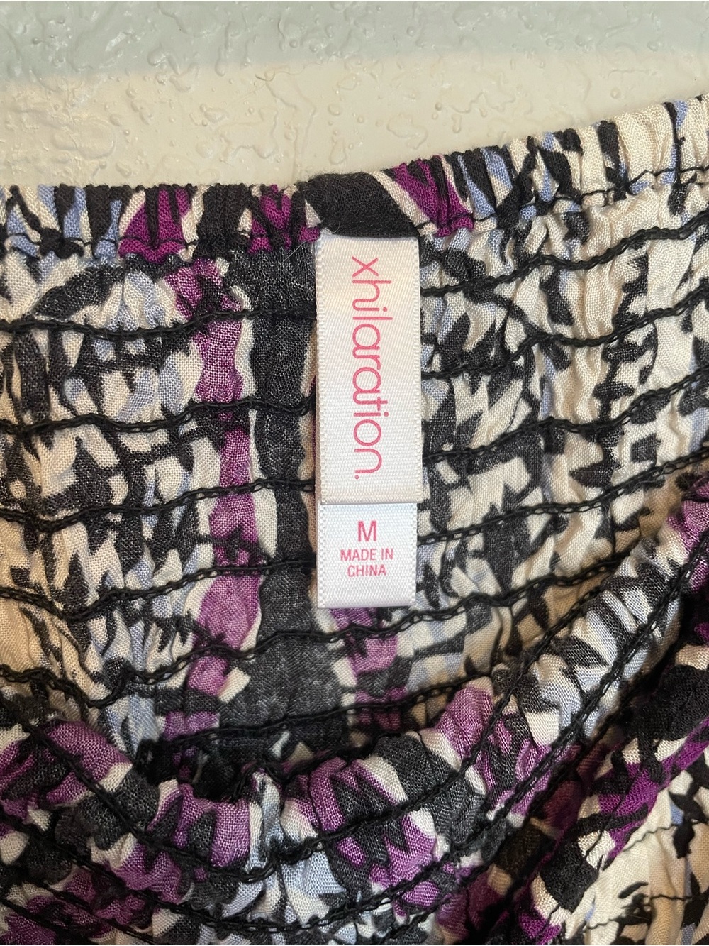 Purple Patterned Romper - Picture 4 of 5